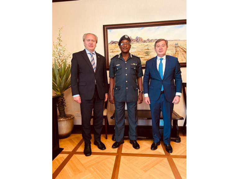 On the meeting of H.E. Mr. Dmitry Lobach, Ambassador of Russia to Namibia, with Mr. Raphael Hamunyela, Commissioner-General of the Namibian Correctional Service