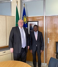 On the meeting of H.E. Mr. Valerii Utkin, Ambassador of Russia to Namibia, with Amb. Penda Naanda