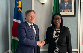 On the meeting of H.E. Mr. Dmitry Lobach, Ambassador of Russia to Namibia, with Rt. Hon. Dr. Saara Kuugongelwa-Amadhila, Prime Minister of the Republic of Namibia