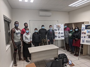On March 31, 2021 diplomats of the Russian Embassy in Namibia briefed Namibian students who learn the Russian language