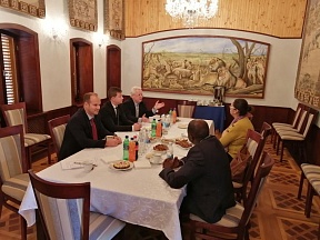 On August 1, 2019 Chargé d'Affaires a.i. of Russia in Namibia Mr. Andrey Nastasin received at the Embassy chief executives of the leading Namibian newspapers