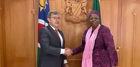 Meeting of H.E. Mr. Dmitry Lobach, Ambassador of Russia to Namibia, with H.E. Dr. Netumbo Nandi-Ndaitwah, President-Elect of the Republic of Namibia