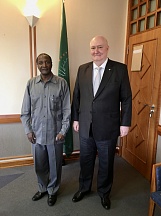 On the meeting of the Russian Ambassador with Hon. Bernard Songa Sibalatani, Chairperson of the National Council of Namibia, December 17, 2019