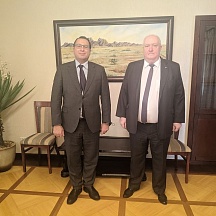 On the meeting of H.E. Mr. Valerii Utkin, Ambassador of Russia to Namibia, with H.E. Amb. Wael M. Lotfy